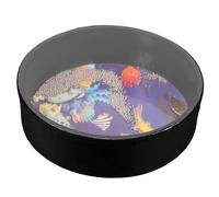 Hohopeti Ocean Hand Percussion Drum Wave Bead Drum Portable Sea Sound Instrument for and Calming Atmosphere for Music Class and Birthday Parties