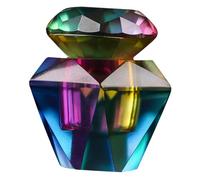 Hohopeti Octagonal Glass Nail Art Dish with Lid Large Capacity Liquid Holder for Mixing Monomer Versatile Transparent Nail Glass Bowl and Home DIY Use