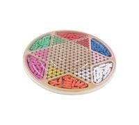 Hohopeti One Wooden Chinese Checkers and Gobang Desktop Game for Adults Educational Board Game Enhancing Logic Imagination and Hand-brain Coordination Safe Smooth Finish