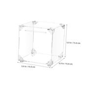 Hohopeti Openable Clear Acrylic Money Box for Adults and Transparent Piggy Bank with Easy Assembly Multipurpose Savings Jar for Cash Coins Tips and Donations