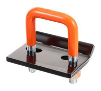 Hohopeti Orange Rubber-coated Hitch Tightener Clamp for Trailer Square Tube Coupler Design Secure Stable Attachment Easy Installation for Various Trailer Fixing and Towing Safety