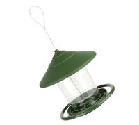 Hohopeti Outdoor Automatic Hanging Bird Feeder with Hook for Easy Installation Panels for Food Level Viewing Wild Bird Feeder for Patio and Garden Wildlife Watching