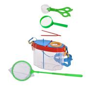Hohopeti Outdoor Insect Observation Box Kit with Detachable Catching Net and Magnifier Educational Nature Exploration for Boys and Easy Clean Design for Observing Insects Flowers and Leaves