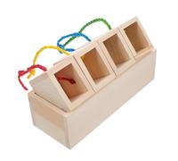 Hohopeti Parrot Chew Toy for Pet Birds, Synthetic Material Foraging Box for Stress Reduction, Suitable to Hang in Birdcage, Educational Pet Bird Toy