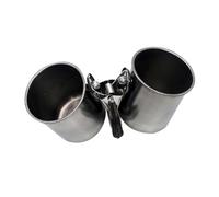 Hohopeti Parrot Feeder Drinking Feeding Bowl Stainless Steel Creative Design Easy to Install 12X6X6Cm Cage Use Small Birds Supplies