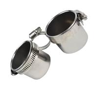 Hohopeti Parrot Food Container and Standing Pole Feeder Cage Bird Standing Bracket 6.5cm Diameter x 5.5cm Height Pet Parrot Feeding Accessory for Bird Cage Use