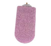 Hohopeti Parrot Molar Perch Stand with Grinding Surface Calcium Bird Perch for Cage Accessories Chewing Toy for Parakeets and Small Birds, Purple