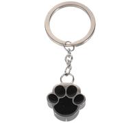 Hohopeti Pet Ash Pendant Dog Paw Urn Keychain Memorial Keepsake Stainless Steel Cremation Urn Container Key Ring Ornament for Dog Owners