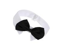 Hohopeti Pet Bow Tie Collar for Dogs and Cats Adjustable Black White Bowtie for Puppies S Easy Accessory for Stylish Pets