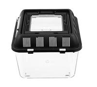 Hohopeti Pet Display Box Climbing Pet Feeding Container Reptile Feeding Box Plastic Ventilation Hole Wear-resistant Suitable for Spider