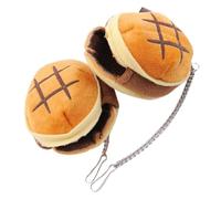 Hohopeti Pet Hamster Bed House 2pcs Winter Warm Cotton Bedding Set Half Covered Bread Shape Shelter for Small Animals Indoor Sleeping and Nesting Random Color