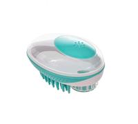 Hohopeti Pet Massage Brush for Cats and Dogs with Gentle Abs Bristles, Bubble Creation Function, Suitable for Bathing and Hair Care, Comfortable Grooming Tool for Small and Medium Pets