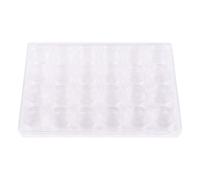 Hohopeti Plastic Bead Organizer Box Small Containers for Travel Cosmetic Jar Diamond Art Bead Containers Makeup Sample for Skincare Travel Jars Empty Makeup Storage