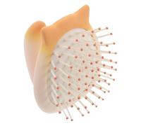 Hohopeti Plastic Detangling Hairbrush with Cushion Pad, Portable Anti-Static Scalp Massager Comb for Gentle Knot Removal and Hair Styling