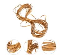 Hohopeti Plastic Rattan Weaving Repair Kit for Chairs and Tables Wood Grain Effect Flat Synthetic Rattan DIY Material for Furniture Storage Basket and Craft Making Lightweight and Portable