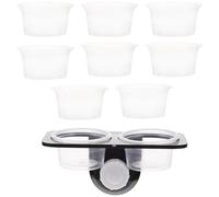 Hohopeti Plastic Reptile Feeder with Bowls Suction Cup Stable Mount Food and Water Bowl for Tree-dwelling Geckos Chameleons and Lizards Easy to Install Design