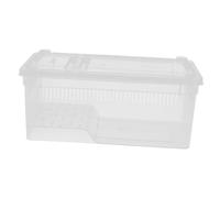 Hohopeti Plastic Reptile Habitat Box with Ventilation for Lizard and Snake, Suitable for Pet Incubation and Growth Monitoring