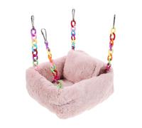 Hohopeti Plush Hamster Hanging Bed Hammock Small Pet Cozy Hideaway for Guinea Pigs Ferrets Squirrels Chinchillas Fit Soft Winter Resting Spot