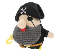 Hohopeti Plush Pirate Captain Dog with Sound Wear-resistant Chew for All Breeds Interactive Puppy Teething to Encourage Physical Activity and Boredom Relief