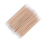 Hohopeti Pointed Cotton Swabs Wooden Handle 12 Packs 10cm Double-ended Thin Tips Manicure Cleansing Buds for Makeup Nail Art Precision Cleaning