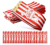 Hohopeti Popcorn Bags Convenient Popcorn Holders Multi-function Oil-proof Paper 100pcs for Snacks Storage for Movie and Cinema Nights