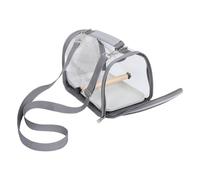 Hohopeti Portable Bird Travel Cage Carrier with Perch Lightweight Compact Transport Cage for Parrots Parakeets Conures Breathable Outing Bag for Safe Outdoor Adventures and Easy Cleaning