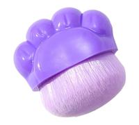 Hohopeti Portable Cat Claw Foundation Brush Lightweight Makeup Applicator Brush for Smooth Concealer and Blush Application with Purple Handle for Women