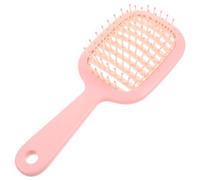 Hohopeti Portable Detangling Hair Brush with Vent Design for Curly Wet and Straight Hair Anti-static Ribbed Handle Comb for Comfortable Grip Scalp Massage and Styling Lightweight for Travel