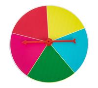 Hohopeti Portable Game Prize Wheel Turn Plate PVC Plastic Lottery Spin Wheel for Party Teaching Activity Game Prop