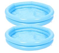 Hohopeti Portable Inflatable Foot Bath Tub Set with Pump, Round Soaking Basin for Foot Soak Washing and Spa Care, 2 Pieces, Suitable for Home and Travel Use Random Color Random Color