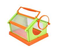 Hohopeti Portable Insect Observation Cage with Magnifying Viewer for Outdoor Exploration Educational Bug Collector Box for Camping School Science and Nature Study Activities