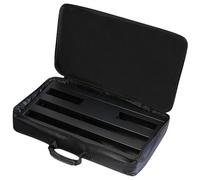 Hohopeti Portable Large Effector Storage Case Black Oxford Cloth Shockproof Audio Effector Organizer Bag with Handle for Outdoor Use and Travel