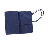 Hohopeti Portable Makeup Brush Organizer Pouch Rolling Cosmetic Storage Bag with Straps for Travel and Daily Use Foldable Design Holds Brushes Lipsticks Eyebrow Pencils