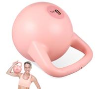 Hohopeti Portable PE Water Kettlebell for Strength Training Soft Kettle Bell with Cute Pink Design Versatile Exercise Equipment for Home Gym Workouts and Full Body Fitness