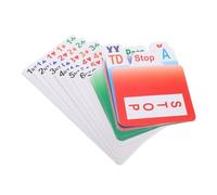 Hohopeti Portable PVC Bridge Bidding Cards Wear-resistant Plastic Indoor Board Game Cards with Clear Printing Standard Compliant Play for Family and Competitive Bridge Games
