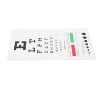 Hohopeti Portable Pvc Test Chart Poster with Double Sided Design and Pattern, Simple to Store Eye Chart for School and Eye Exams