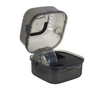 Hohopeti Portable Small Animal Carrier with Dual-layer Ventilation for Hamsters Ferrets Rats Chinchillas Compact Travel Cage with Secure Construction and Easy-clean Design for Pet Transport