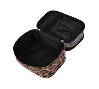 Hohopeti Portable Two-Layer Cosmetic Bag for Travel Hanging Toiletry Storage Pouch Handheld Design Makeup Storage Bag for Daily Use