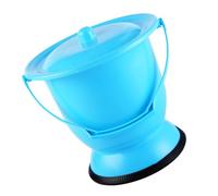 Hohopeti Portable Urine Pot with Lid, Thickened Small Bedpan Urinal Pail for Women, Elderly, Children - Household Night Spittoon with Handle, Leak-Resistant Portable Toilet for Home and Travel