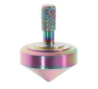 Hohopeti Precision Alloy Spinning Top Gyroscope Stress Relief for Adults and Portable Mini Desktop Fidget with Over Spin Vintage Iridescent Metal Design for Office and Home Relaxation