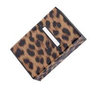 Hohopeti Premium Leopard Print Cigarette Case with Magnetic Buckle Portable Storage Box for Men and Women Compression Resistant Protector Fits Standard Cigarette Boxes