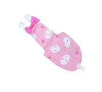 Hohopeti Printed Pink Rabbit Bird Diaper Flight Suit for Parrots Xs Lightweight Soft Cotton Fabric with Adjustable Buckle Strap Easy to Wear and Clean Reusable Parrot Clothes Supplies