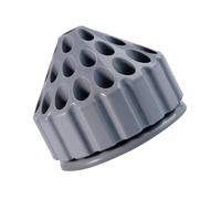 Hohopeti Professional Honeycomb Drill Bit Storage Box with Rotatable Base Lightweight PE Material Organizer Tray for Rotary Burr Power Tools and Craft Storage