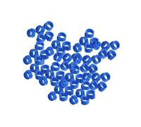 Hohopeti Professional Pigeon Foot Rings 100 Pcs Plastic Ring for Birds Pet Bird Leg Bands No Text Identification Bright Colors Easy to Find and Manage Birds Pigeon Supplies