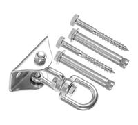 Hohopeti Professional Stainless Steel Hammock Hanger with Anti-wear Rotatable Swing Hook Easy Install Ceiling Hook for Indoor Outdoor Suspension Bearing Swing Hangers with Bolts and Screws