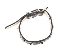 Hohopeti Punk Style Adjustable Skull Dog Collar for Halloween Festivities Unique and Cats Material for Pet Parties and Celebrations