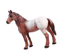 Hohopeti PVC Appaloosa Horse Model for Realistic Simulation Figurine for Brain Development Home Office Decor and Photo Props Strong Craft Animal Collectible