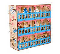 Hohopeti Quality Material Pet Maze Wooden Tunnel Toy Boredom Breaker for Hamsters Small Pet Toy Multi-chamber Hideout