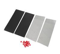 Hohopeti Quiet Hamster Running Wheel Replacement Mat Kit Black Nonskid Abrasive Pad for Small Pet Exercise Wheel Hamster Grinding Stone Liner Strip and Scratching