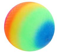 Hohopeti Rainbow PVC Inflatable Playground Ball for Patting and Kick Bright Colorful Beach for Hand Foot Coordination and Outdoor Fun